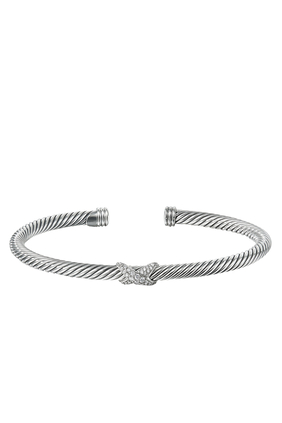 X Bracelet with Pavé Diamonds